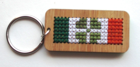 Craft Month Keychain with Irish Flag 002